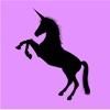 Silhouette Unicorn Stickers