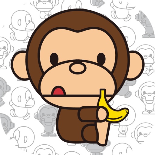e-Sal Monkey AR明信片卡片