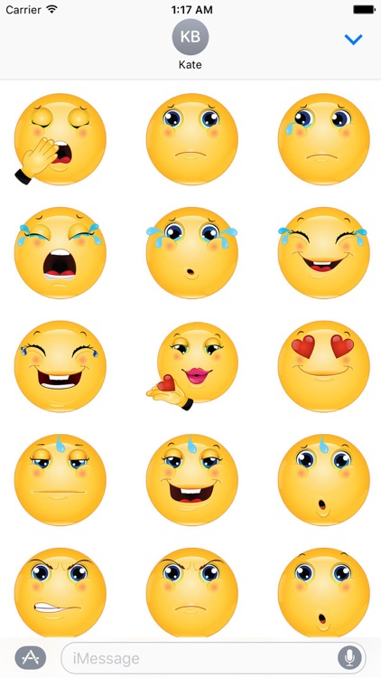 Cute Smileys Emoticons Sticker