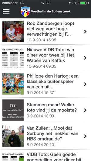 Voetbal in de Bollenstreek(圖1)-速報App