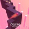 ZigZag Wall Ball is a suspenseful zig-zag endless-runner-game with simple, yet appealing 3D graphics