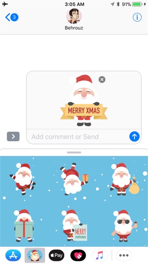 Santa Funny Stickers(圖1)-速報App