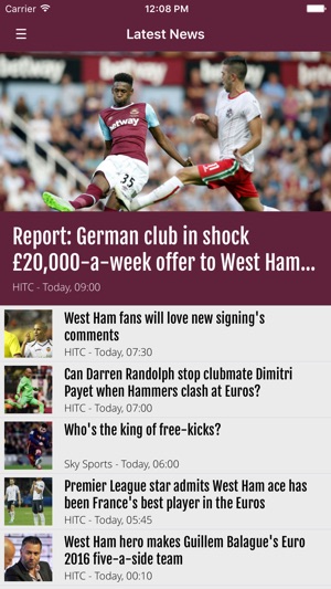 FN365 - West Ham News Edition(圖4)-速報App