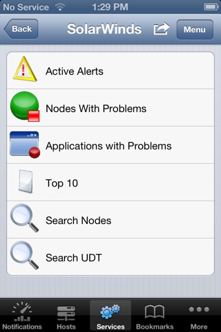 SolarWinds Mobile Admin Client screenshot 3