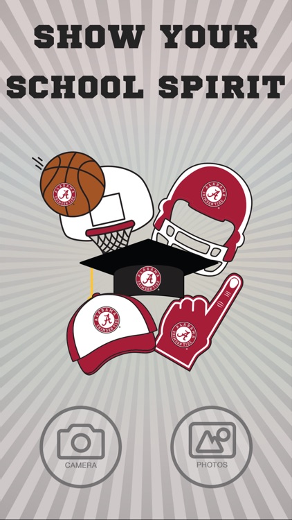 Alabama Crimson Tide Pro Photo Booth Stickers