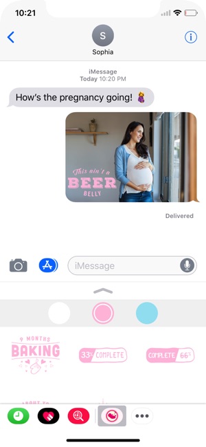 Pregnancy Stickers - Baby Bump