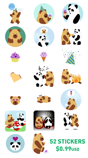 Bear & Panda Stickers(圖1)-速報App