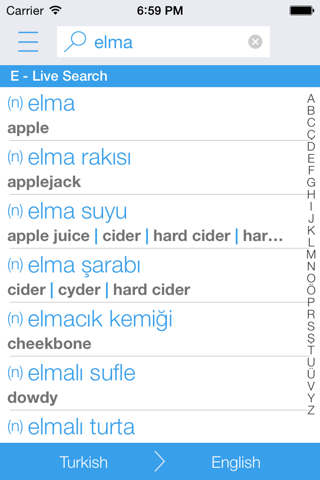 Dictionary Turkish English screenshot 2
