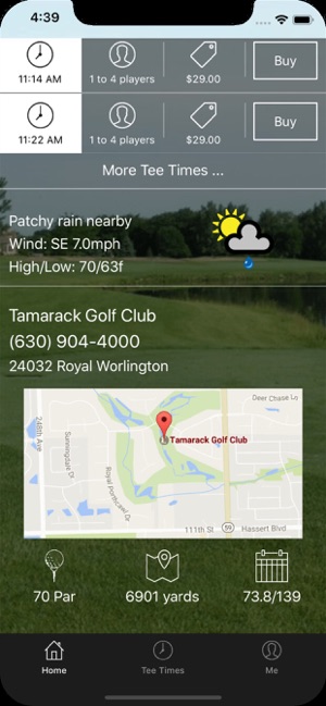 Tamarack Golf Tee Times(圖2)-速報App