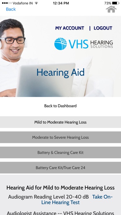 VHS Hearing Solutions screenshot 2