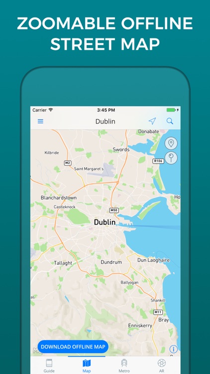 Dublin Travel Guide with Offline Street Map