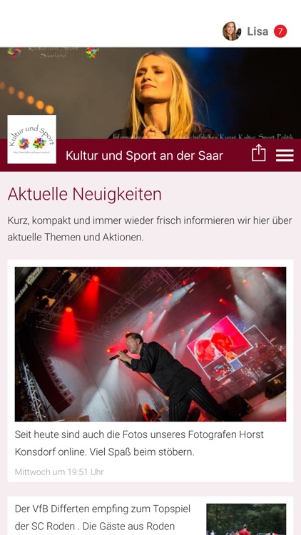 Kultur und Sport an der Saar