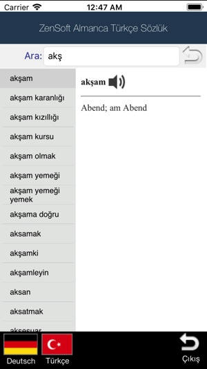 Almanca Türkçe Sözlük ZenSoft(圖2)-速報App