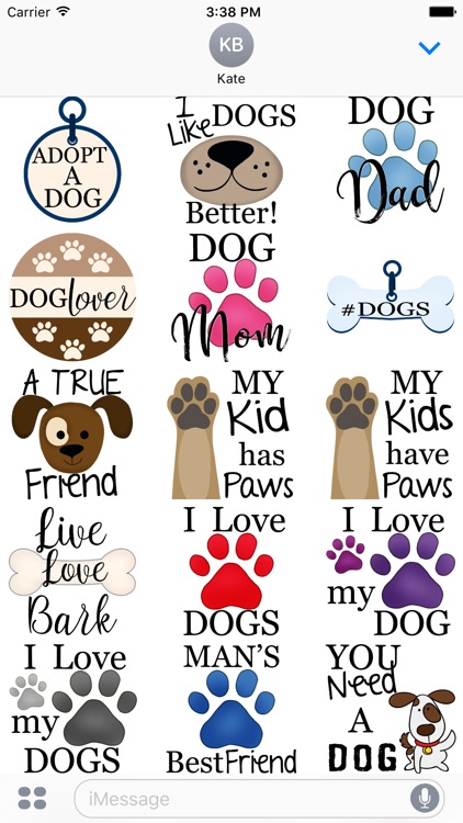 Dog Paws Stickers