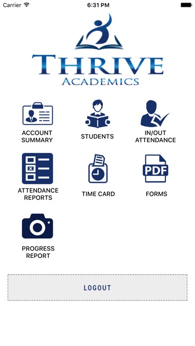 Thrive Academics Tutor Portal screenshot 2