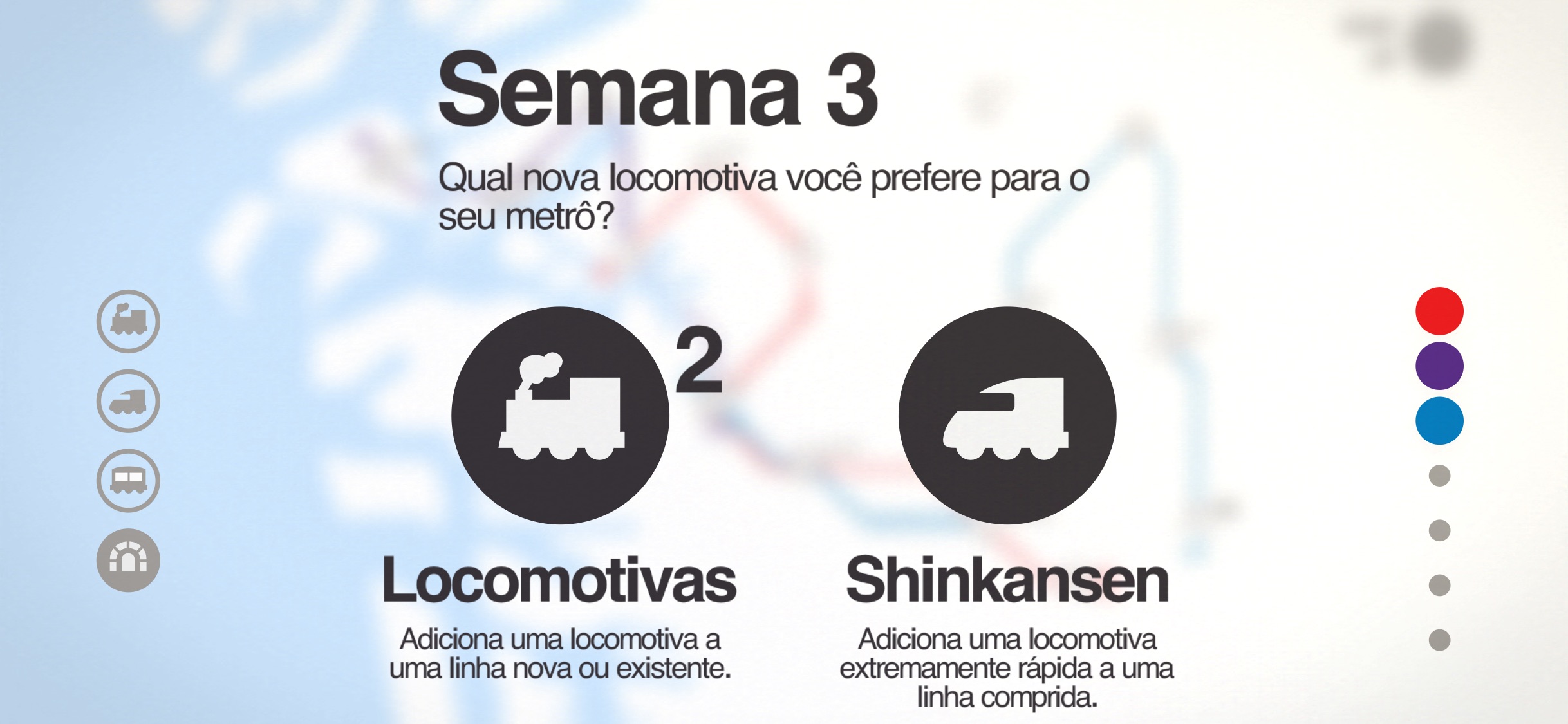 Screenshot do app Mini Metro