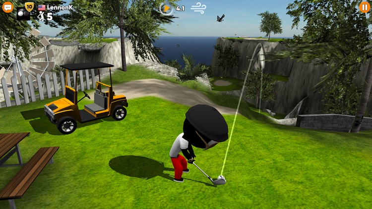Stickman Cross Golf Battle screenshot-1