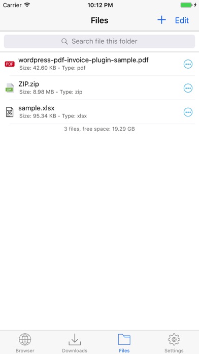 Browser & Offline File Manager screenshot 3