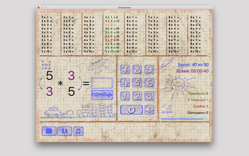 Скриншот из Multiplication 2x2