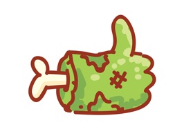 Add a little scary but cute Zombie to your messages