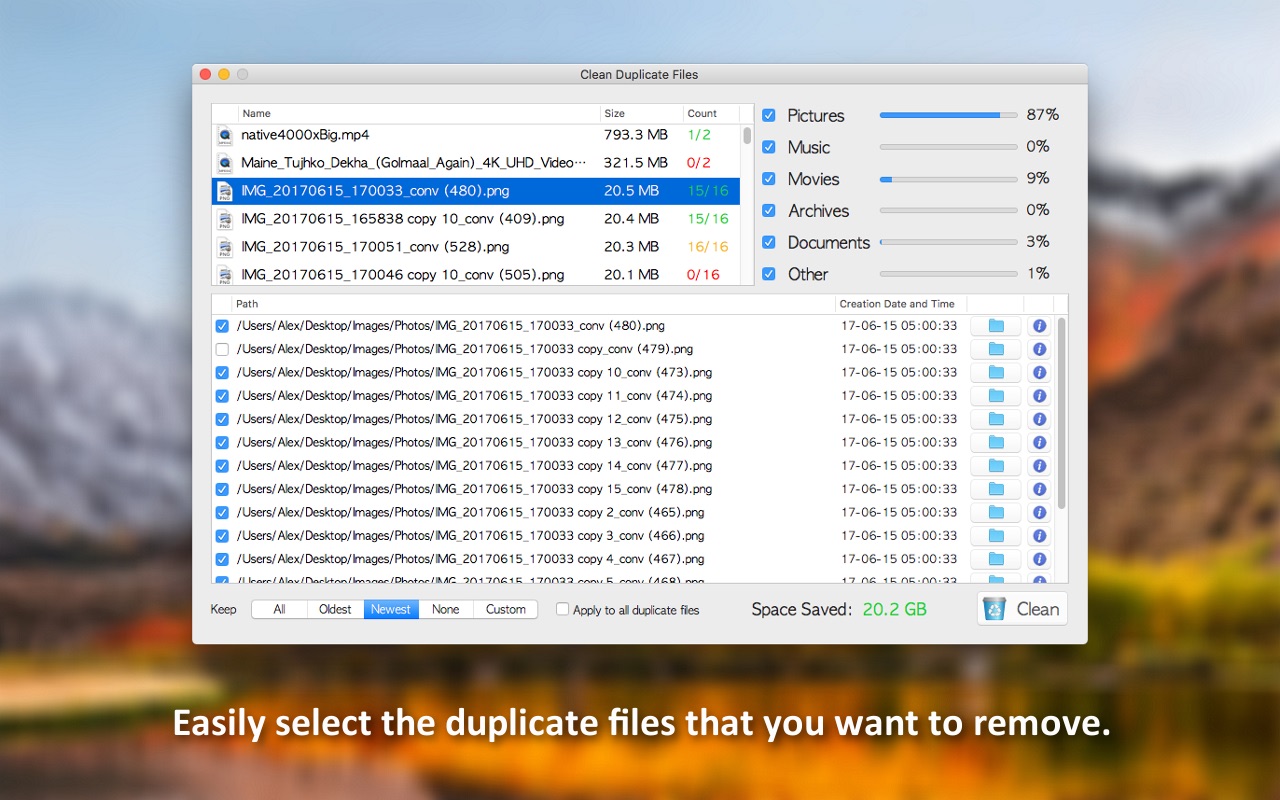 Screenshot do app Duplicate File Doctor
