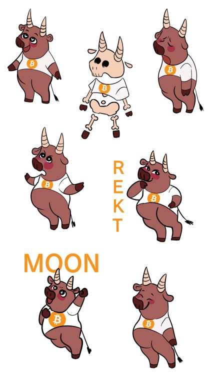 Bitcoin Animal Stickers