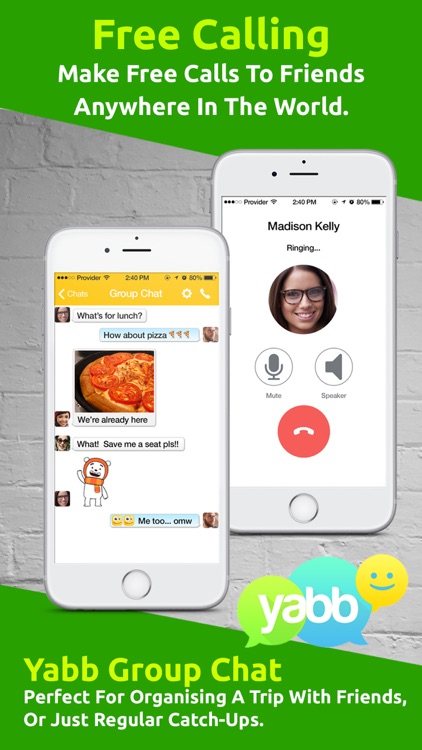 Yabb Messenger, Text and Chat