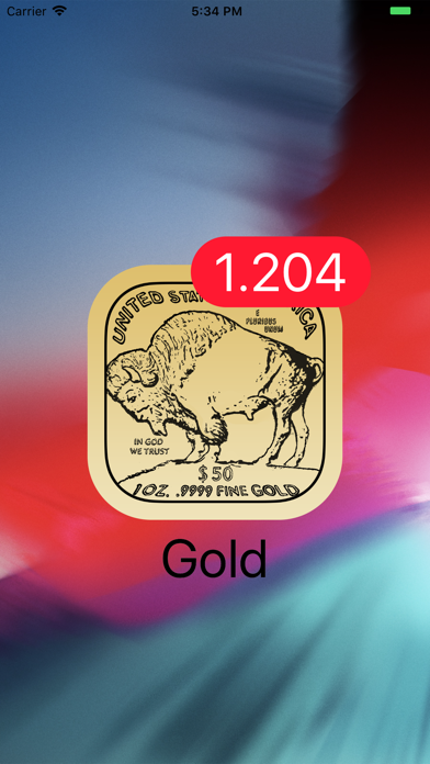 How to cancel & delete Gold - Live Badge Price from iphone & ipad 1