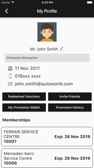 Autoworld Membership screenshot 2