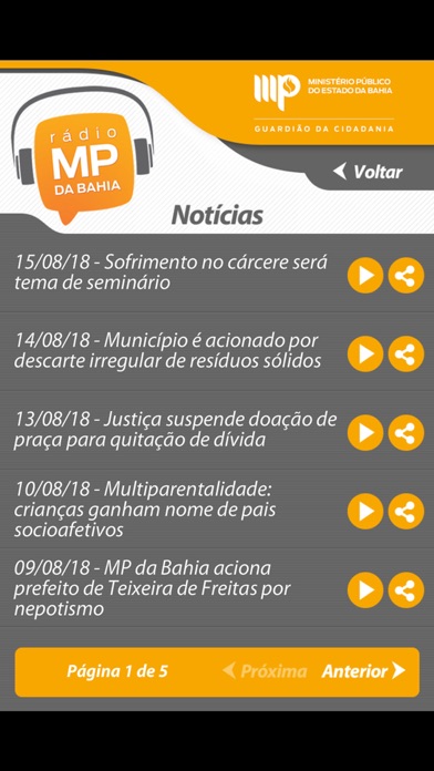 Rádio MP da Bahia screenshot 2