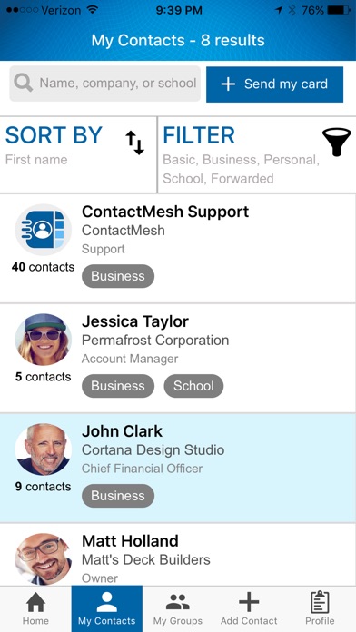 ContactMesh screenshot 2