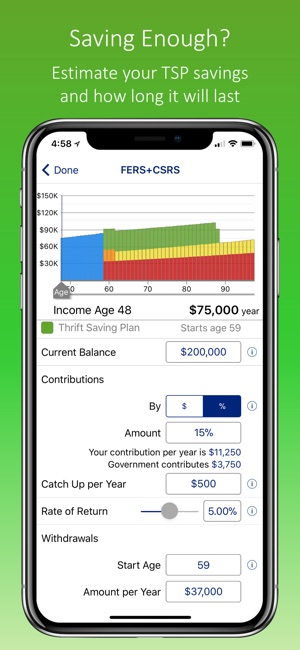 FERS+CSRS Retirement Estimator(圖4)-速報App