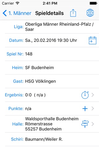 SF Budenheim Handball screenshot 3