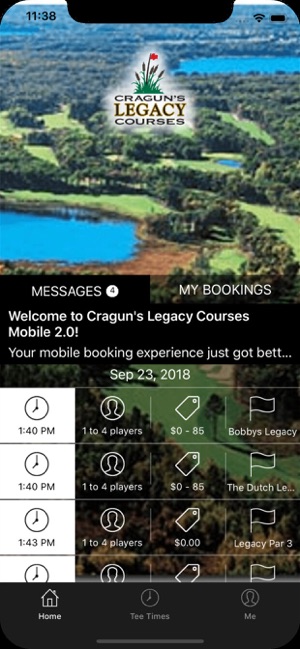 Cragun's Legacy Golf Tee Times