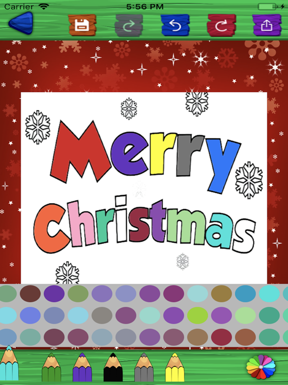 ✅2020 christmas colouring page book iphone / ipad app