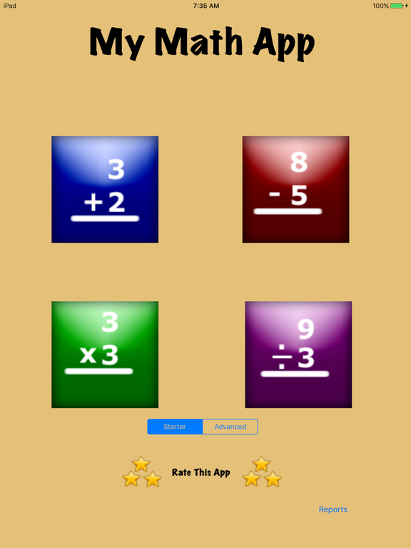 My Math Flash Cards App screenshot