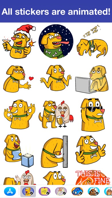Dog Cooper - Animated stickers screenshot 2
