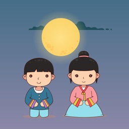 Chuseok Moon Stickers