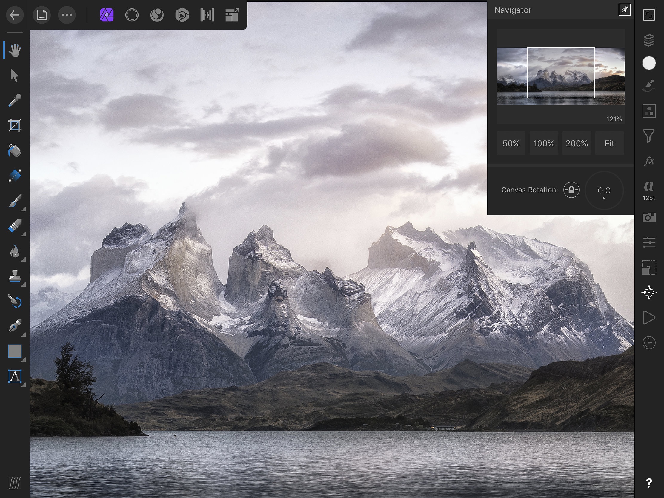 Screenshot do app Affinity Photo