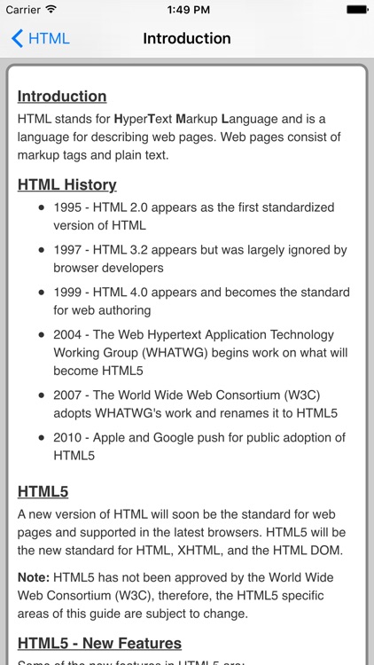 HTML Pro Quick Guide screenshot-1