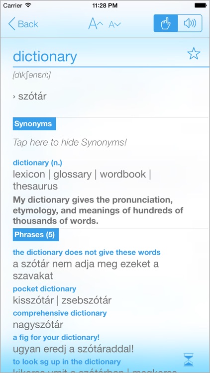 Dictionary Hungarian English