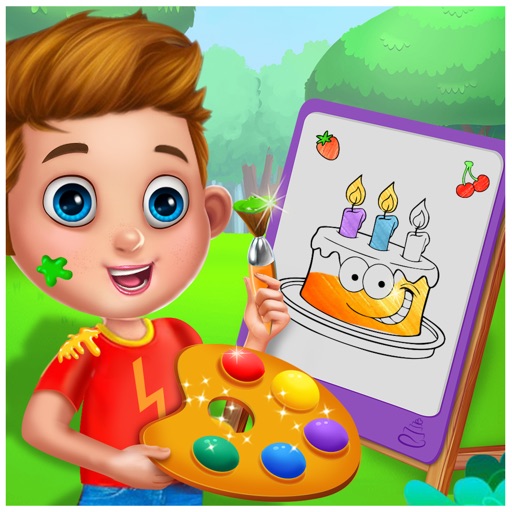 Cake Coloring Page Game iOS App