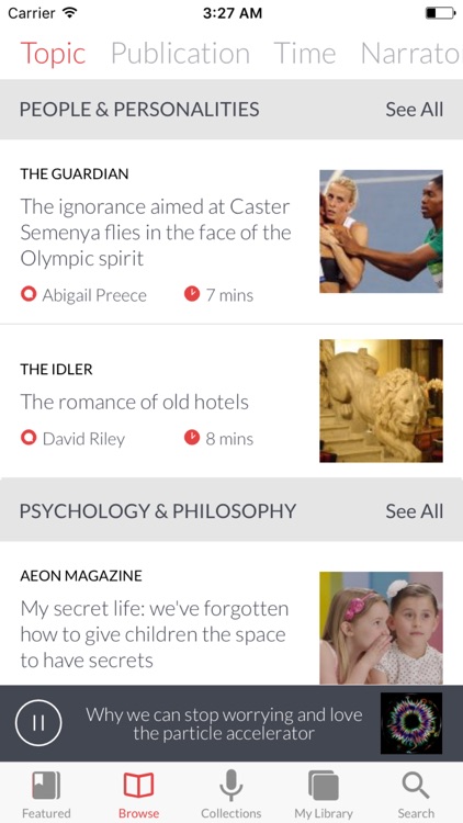 curio.io: top audio articles screenshot-3