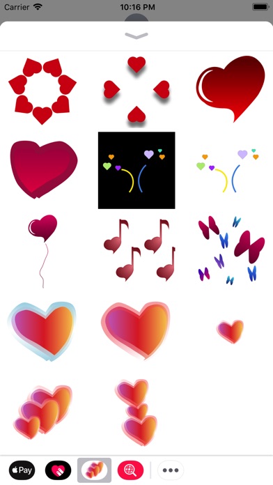 Love Hearted Stickers screenshot 2