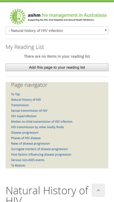 HIV Management in Australasia screenshot 2