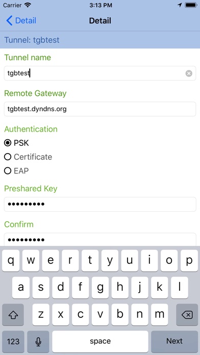 TheGreenBow VPN Client screenshot 2