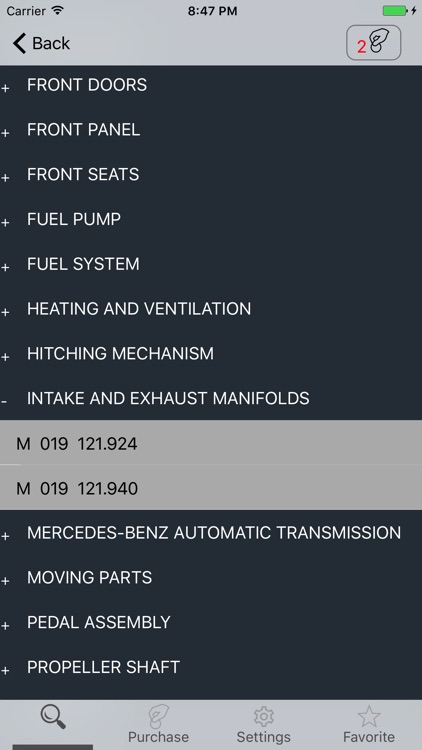 Mercedes parts and diagrams