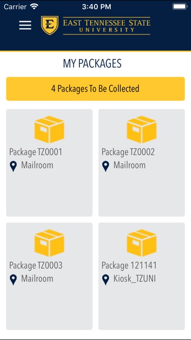 ETSU Package Locker screenshot 2