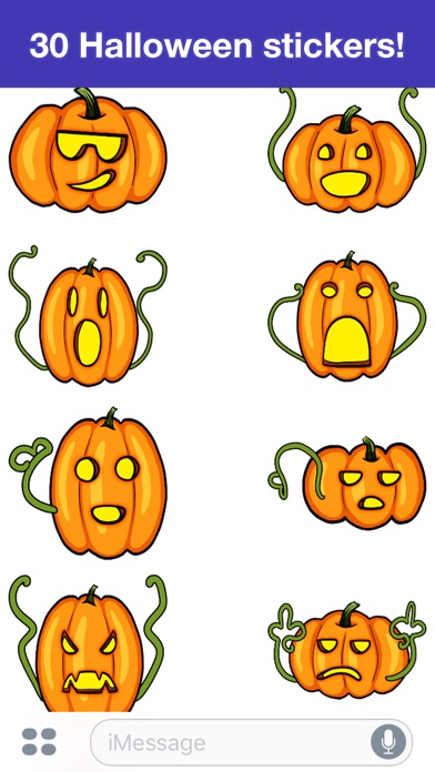 Pumpkins - Halloween stickers screenshot 2