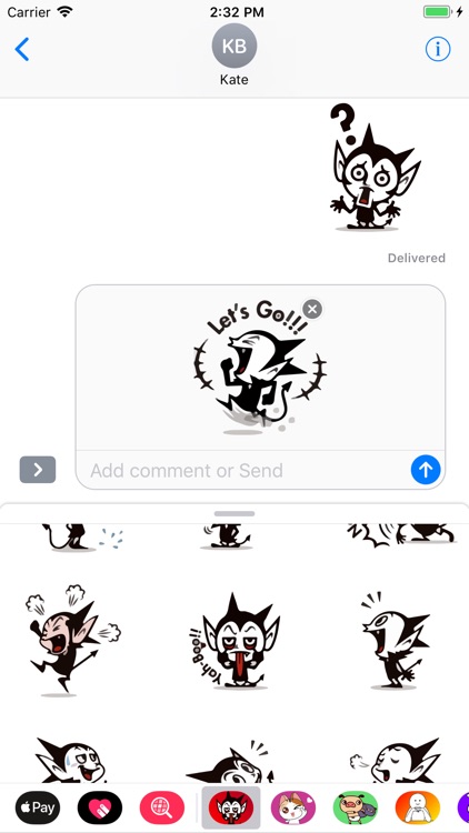 Cute Devil Sticker Emojis App screenshot-3